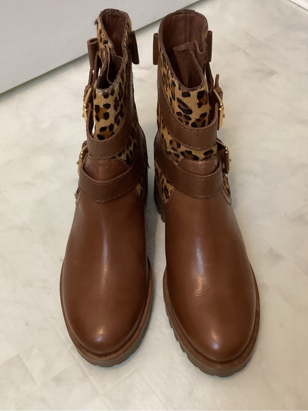 Kate Spade leopard boots